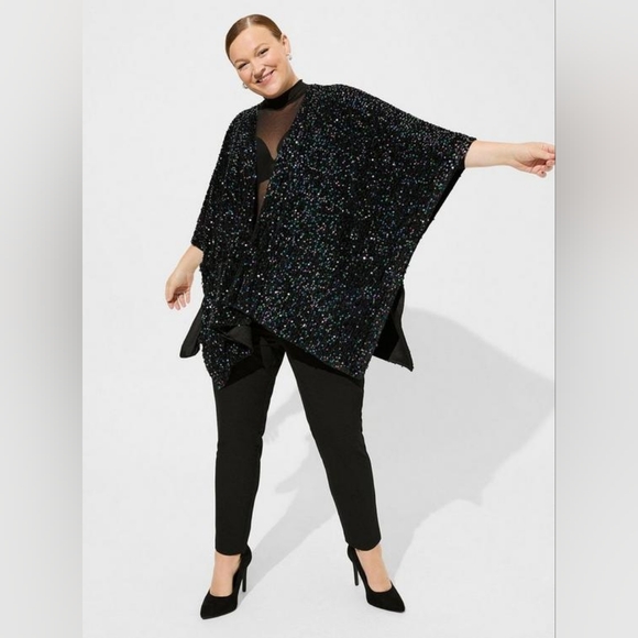 Sequined Ruana - Picture 2 of 3